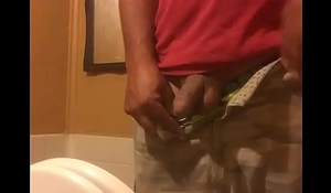 Hot guy peeing big cock bathroom urinal spy