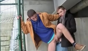 Free gay daddy outdoors and senior video Two Sexy Hunks Fuck Outdoors
