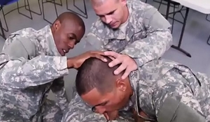Video of muscle black soldier shagging delighted Yes Tunnel Sergeant!