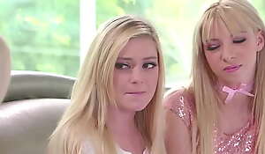 Two Hot Tiny Teen Step Daughters Kenzie Reeves And Chloe Foster Squirt And Orgasm With Their New Step Mom Nina Elle