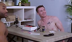 Sexy game of truth or dare between two hot college jocks gets intense