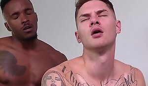 Hothouse - fit interracial jocks fuck raw while guy watches