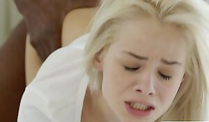 Blacked elsa jean takes her first bbc
