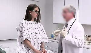 Innocent patient complies to undergo a much more intimate physical exam by perv doctor - maddy may