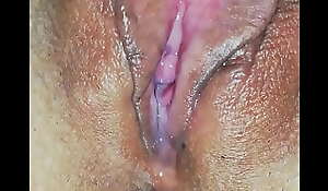 Extremely closeup pussy play