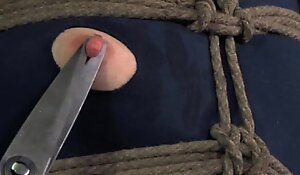 Crotch rope bondage sluts dress cut off