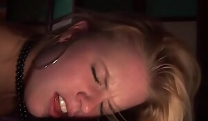 European slut doggystyled and jizzed in mouth