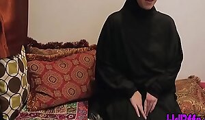 Muslim teen sluts sucking and riding cock in head scarfs at party