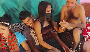 Desi hot Two couples having sex in bad cute beautiful tight pussy funking hurd foursome . Hanif pk and popy and sumona and manik